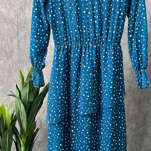 Cefri Dotted Kiddies Chiffon Dress - Amiiraa