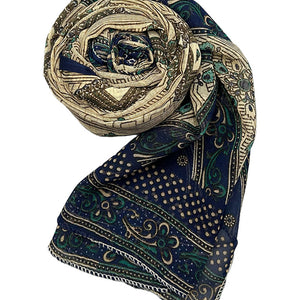 Long Patterned Scarf - amiiraa - Amiiraa