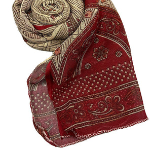 Long Patterned Scarf - amiiraa - Amiiraa
