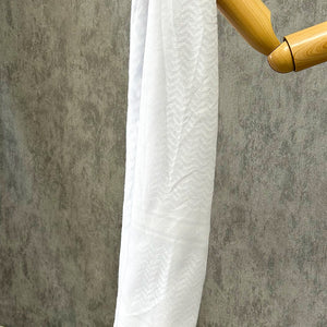 Traditional Palestine Keffiyah Scarves - White - Amiiraa