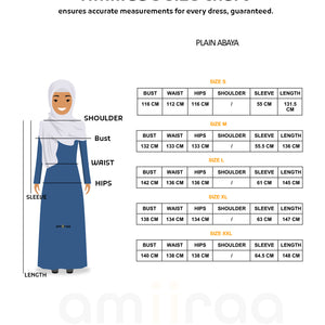 Plain Black Abaya | Shop Online - amiiraa