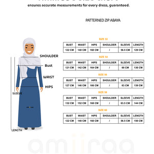 Sequins Zip Abaya | Shop online - Amiiraa