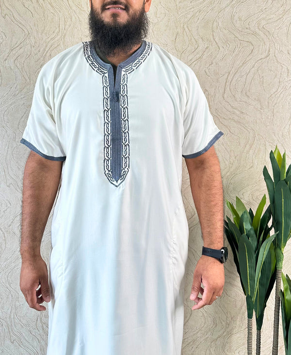 Maghribi Shorts Sleeve Thobe - Amiiraa