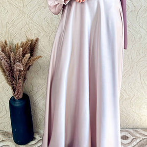 DMN Satin Pleat Top Dress - amiiraa