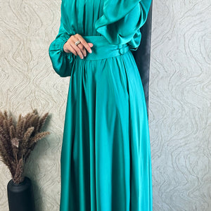 DMN Satin Maxi Dress - amiiraa
