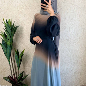 DMN Ombre Chiffon  Dress - amiiraa