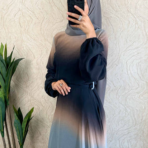 DMN Ombre Chiffon  Dress - amiiraa