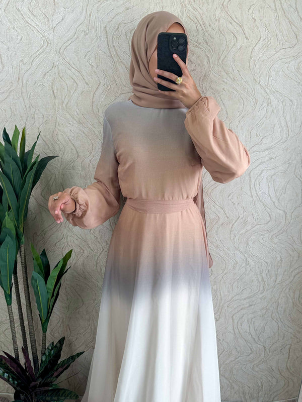DMN Ombre Chiffon  Dress - amiiraa
