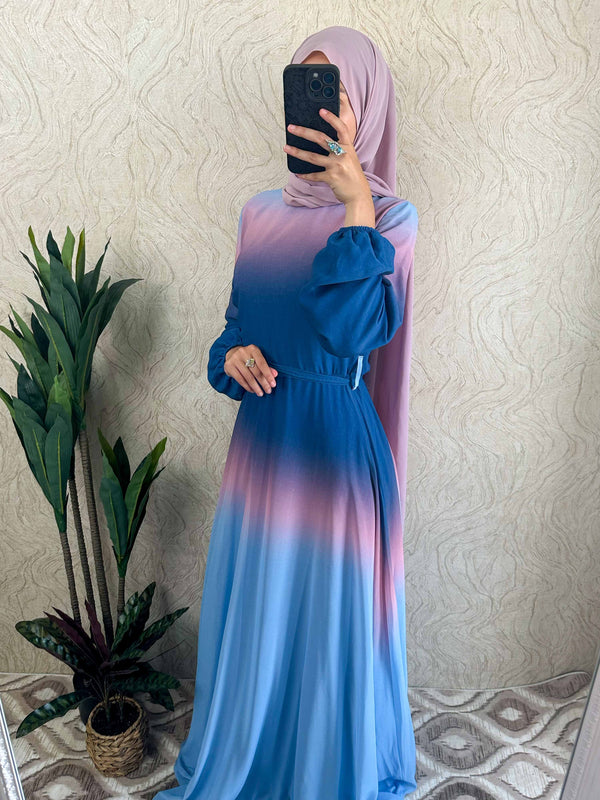 DMN Ombre Chiffon  Dress - amiiraa