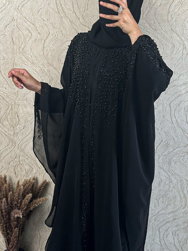 Chiffon Pearl Abaya - amiiraa