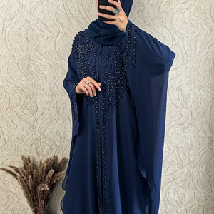 Chiffon Pearl Abaya - amiiraa