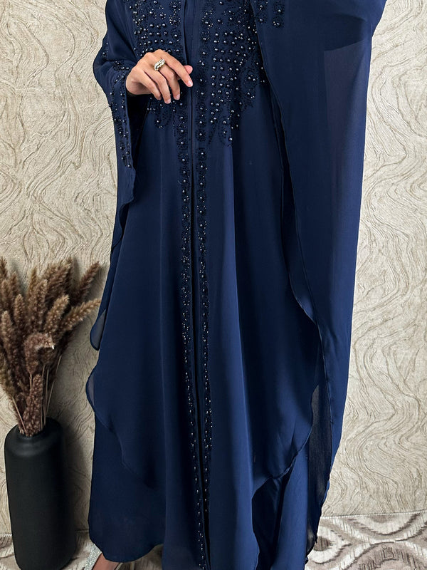 Chiffon Pearl Abaya - amiiraa