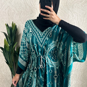 Mixed Pattern Kaftan - Free Size - Amiiraa