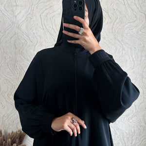 Classic Maxi Zip Abaya - amiiraa