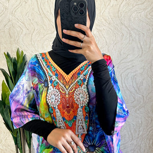 Multi color design Kaftan | Free size - Amiiraa