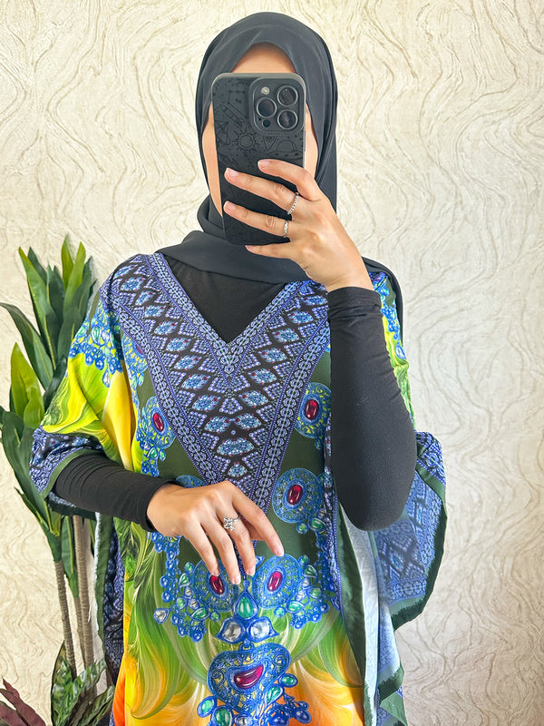 Multi color design Kaftan | Free size - Amiiraa