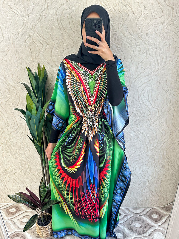 Multi color design Kaftan | Free size - Amiiraa