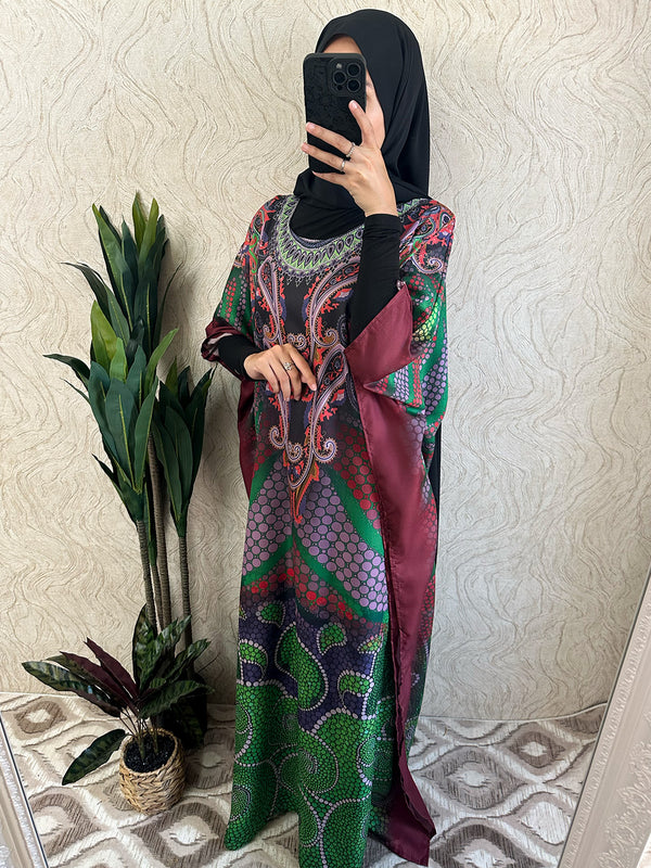 Multi color design Kaftan | Free size - Amiiraa