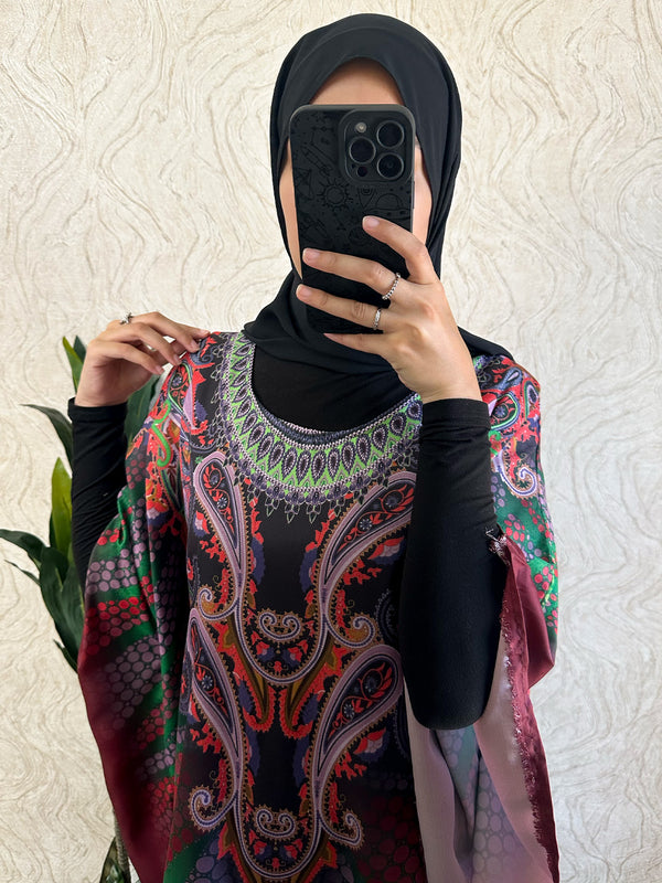 Multi color design Kaftan | Free size - Amiiraa