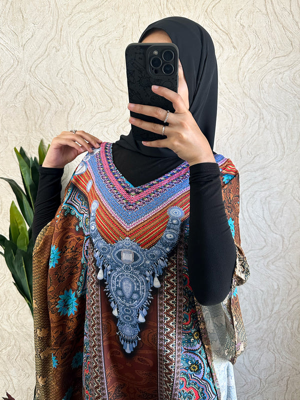 Multi color design Kaftan | Free size - Amiiraa