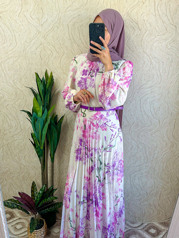 Floral Chiffon Dress - Amiiraa