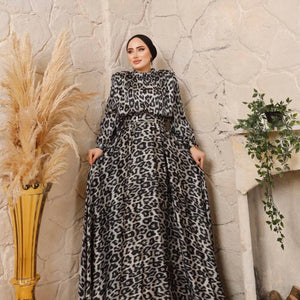 Tiger Satin Dress | Shop online - Amiiraa