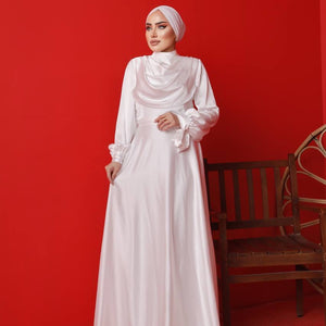 DMN Satin Layer Dress - amiiraa